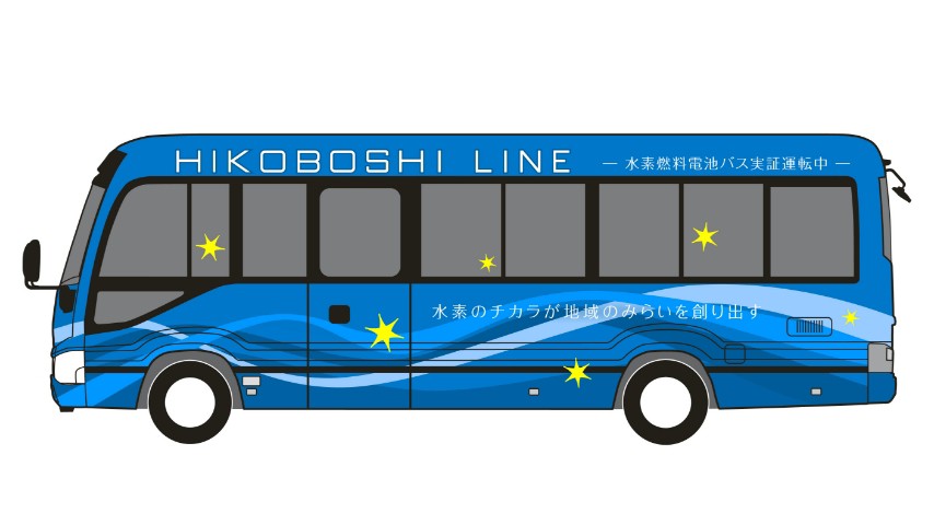 Prototypowy 14-osobowy autobus na ogniwa paliwowe zbudowany na bazie Toyoty Coaster